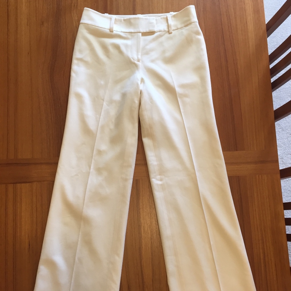 Cream Wool Trousers